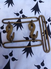 Ancienne boucle ceinture militaire 2 serpents bronze 1ère GM