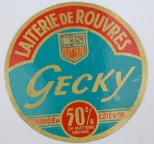 Etiquette ancienne de fromage