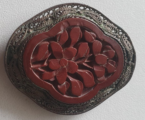 Broche barrette chine - barrette, laque