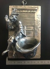 pyrogene XIXeme boite d'allumette SINGE NAPOLEON antique match safe vesta case