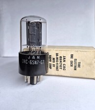 TUBE RCA JAN CRC 6SN7GT Black