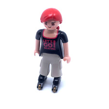 BPLAYMOBIL * SPORT * Femme Rousse Rollers T-Shirt Let's Go Skating! Baggy 4415