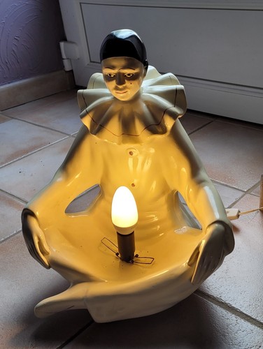 Rare ancienne lampe pierrot - rare,