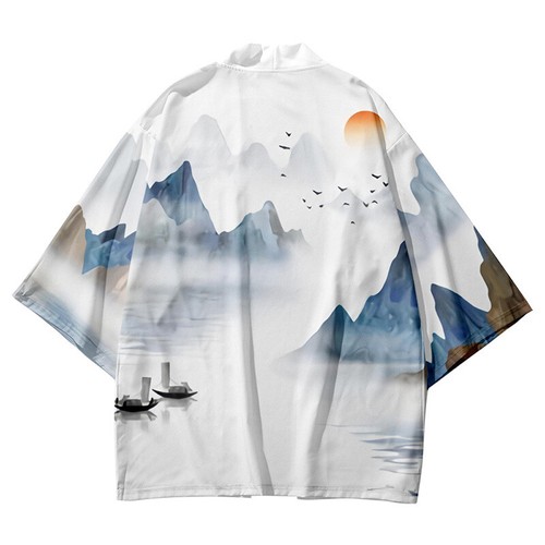 Hommes col kimono yukata - kimono,