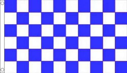 Drapeau damier bleu - drapeau,