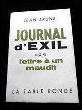 JOURNAL D'EXIL  LETTRE A UN