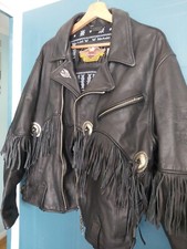 Vintage Harley Davidson Leather Motorcycle Jacket from 1989 - Large size