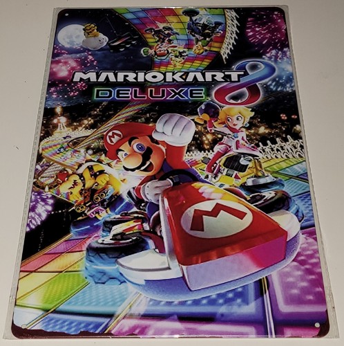 Plaque métal mario kart - plaque,