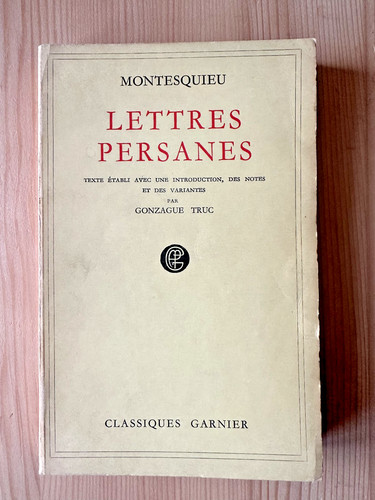 Montesquieu lettres persanes - *,
