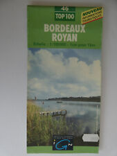 Carte IGN verte top 100    46 bordeaux royan   edition 1  1999