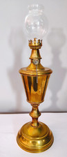 Ancienne lampe à pétrole Pigeon essence minérale en laiton Calice