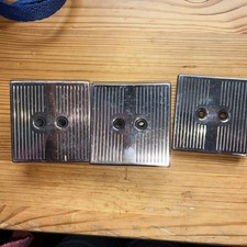 Lot De 3 Prises De Courant Inox Vintage