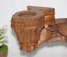 Antique en Bois Photophore