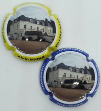 Série de 2 capsules de champagne Marlé Alain Maison décembre 2020. TF