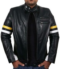 Manteau rétro en cuir