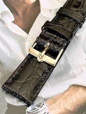 OMEGA Bracelet Montre En Cuir