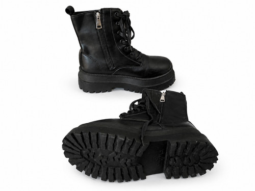Bottines noires plateforme