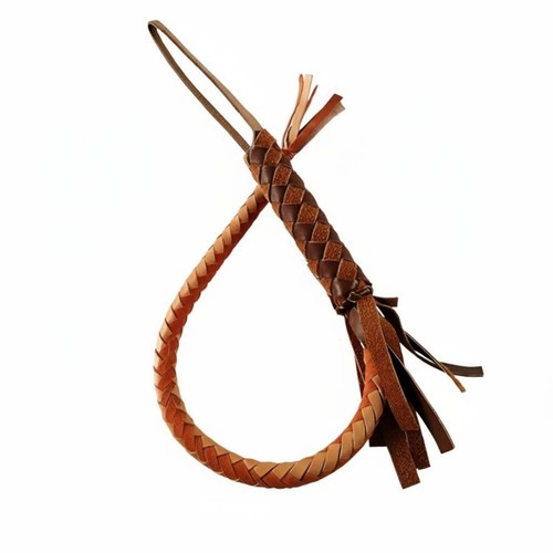 Fouet cheval cuir long - cuir,