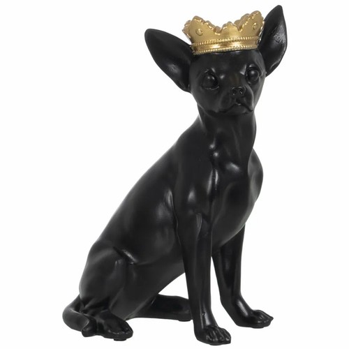 Chihuahua résine noire - chihuahua,