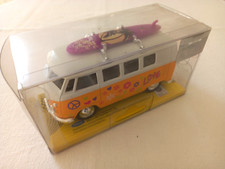 Welly - 1/38 - Volkswagen Combi - Surf Peace and Love - Réf. 033 Van Surf
