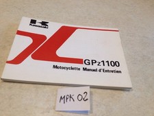 Manuel propriétaire Kawasaki GPZ1100 GPZ 1100 ZX A1 A2 GPZX  owner's manual
