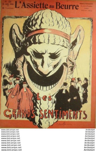 Assiette beurre 1905 - l'assiette,