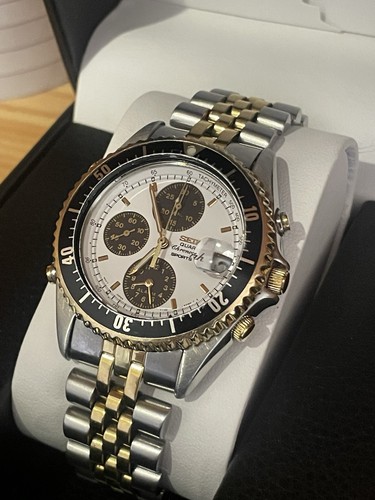 Seiko panda chronograph sports - panda,