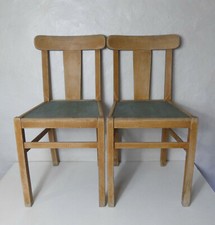 2 chaises de ferme en bois vintage Elf