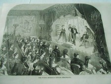 The Prince imperial's private Theatricals Antique Print 1870