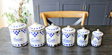 Lot pots epices emaille - lot, deco