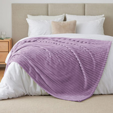 Plaid Polaire Lavande Pour Lit