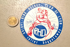 Autocollant  Vintage HOCKEY CLUB DE LYON (indian roller baggataway)