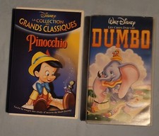 DUO VHS WALT DISNEY, PINOCCHIO
