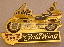 pin's HONDA GOLDWING GOLD WING GL 1500 large vintage pin badge