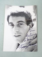 Photo dédicacée  Franck Fernandel - années 60  -  18 cm x 13 cm - Autographe