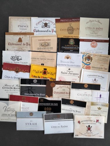 étiquettes vin aoc - 37, du
