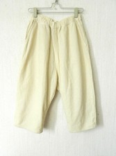 'Prit' marque japonaise adorable pantalon sarouel velours côtelé blanc cassé