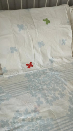 Ikea white and blue - , single