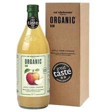 Eat Wholesome Vinaigre de Cidre de Pomme Cru Bio Non Filtré avec « La Mère » ...