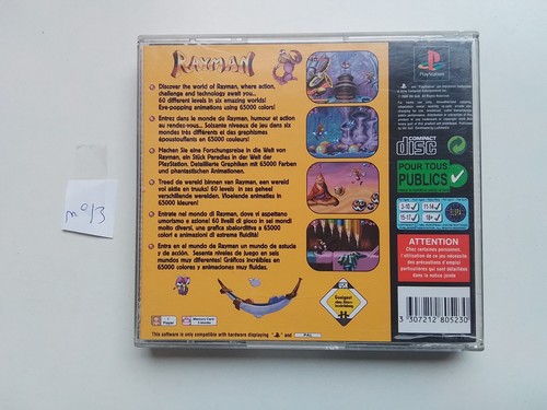 Rayman sur playstation - rayman,