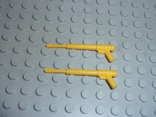 2 x Fusil Harpon LEGO Minifig Yellow Weapon Spear Gun 30088 / 6560/6441/8503...