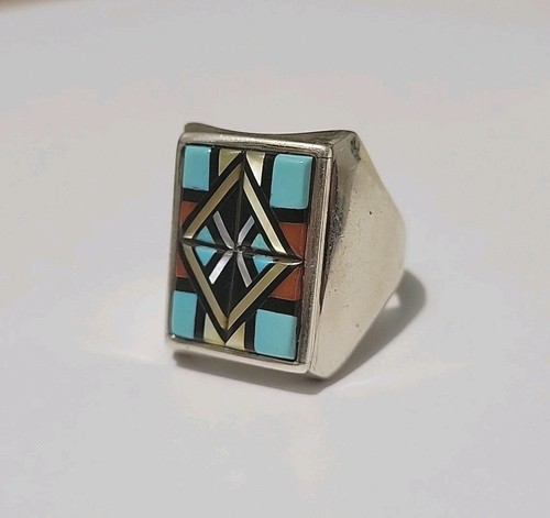 Bague vintage zuni argent - zuni,