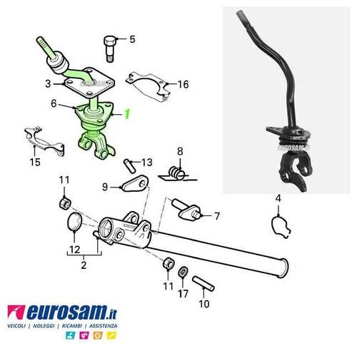 Barre levier commande - barre,