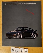 PORSCHE SONDERWUNSCHPROGRAMM/ ACCESSOIRES 911 FLACHBAU 944 20 Pages 11/84 D