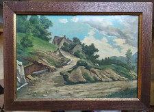 Ancien tableau pastel cadre