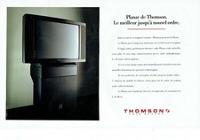 Publicité Advertising 1020  téléviseur Thomson Planar  écran plat (2p)