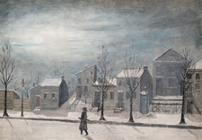 Urban Winter Street Wall Art -