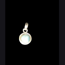 pendentif en Larimar naturelle et Argent 925