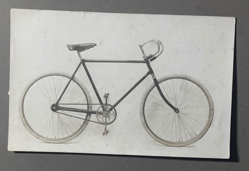Carte photo ancienne - carte, velo