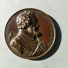Médaille Cuivre HENRI IV 63e Roi Galerie des Rois De France Caque 1836 52mm